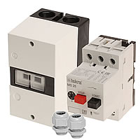 Motor protection switch up to 32 A with Iskra housing