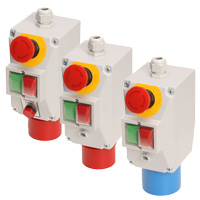 Motor protection switch up to 16 A with emergency stop in housing K3100