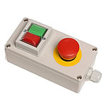 Housing for push-buttons with <br />emergency stop
