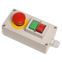 Housing for push-buttons with emergency stop