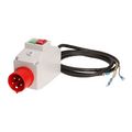 Housing K3100 with CEE shrouded plug 400 V/ 16 A with phase inverter and 2 m motor connecting line