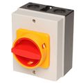 Emergency stop mains switch