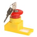 Emergency stop push button with keylock