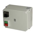 Softstarter up to 7.5 kW (suitable only for light start-up) With undervoltage release, overload protection, electronic brake and mains switch. Protection against autonomous restart after voltage recovery