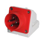 Wall-mounted inlet CEE 3 P+E 16 A-6 h 400 V