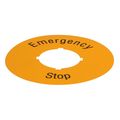 Self-adhesive foil Emergency stop