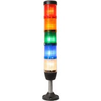 LED Signal towers red, yellow, green, blue, white