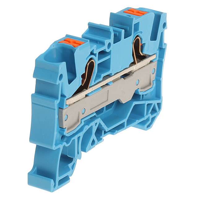 In-line Terminal Block for DIN Rail, Button Operation Type 2216